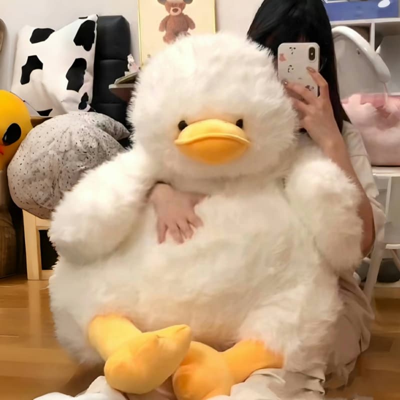 抱き枕 ふわふわアヒル大型鳥抱き枕クッション