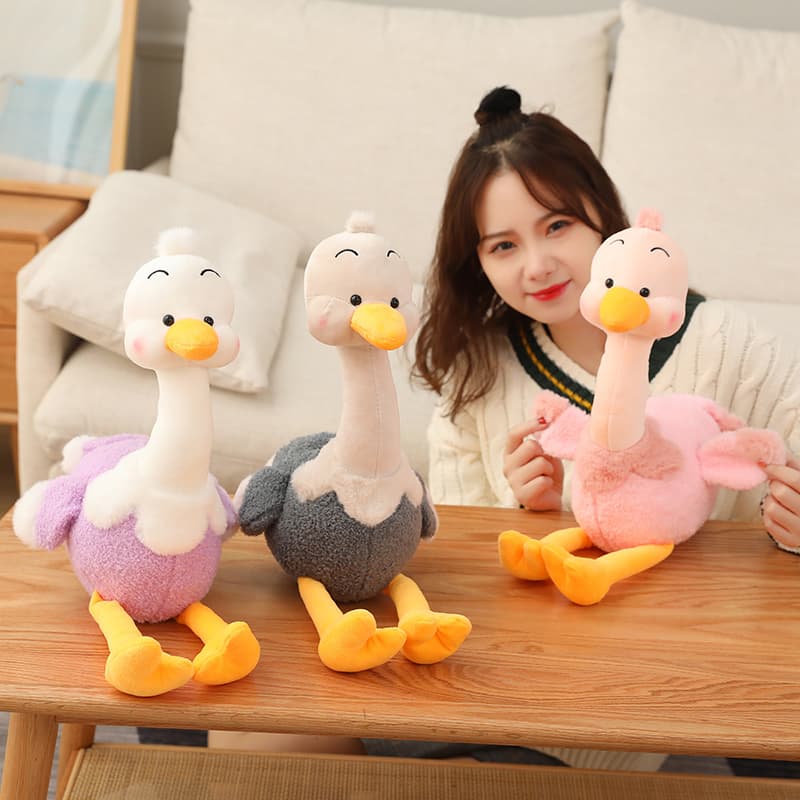抱き枕 ふわふわあひる親子の暖かい癒し鳥抱き枕