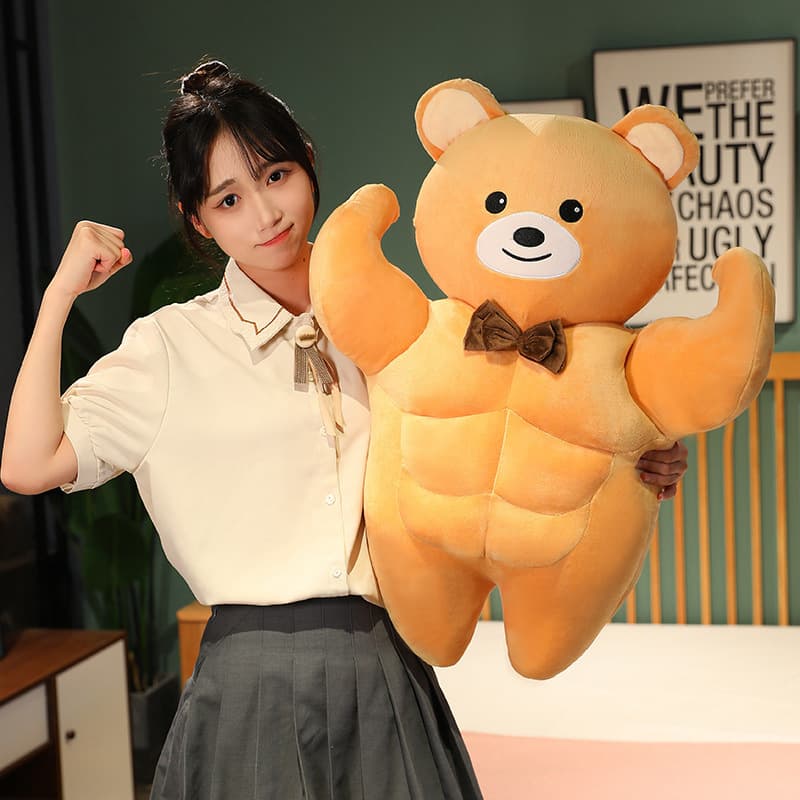 抱き枕 筋肉熊さん大きいぬいぐるみ抱き枕