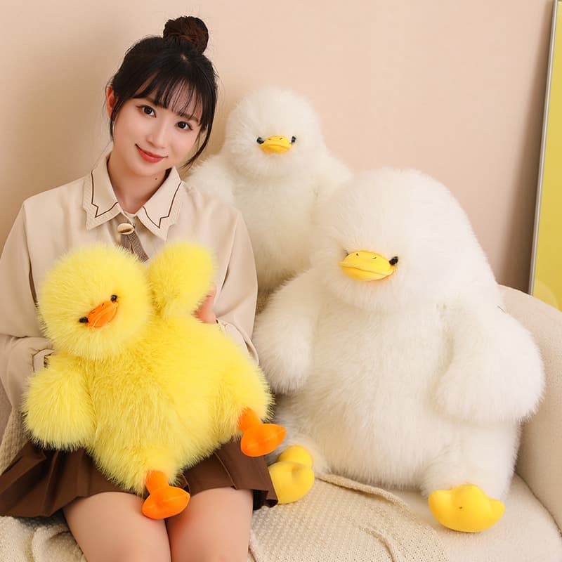 抱き枕 ふわふわアヒル大型鳥抱き枕クッション