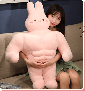 抱き枕 筋肉うさぎぬいぐるみ大きい抱き枕