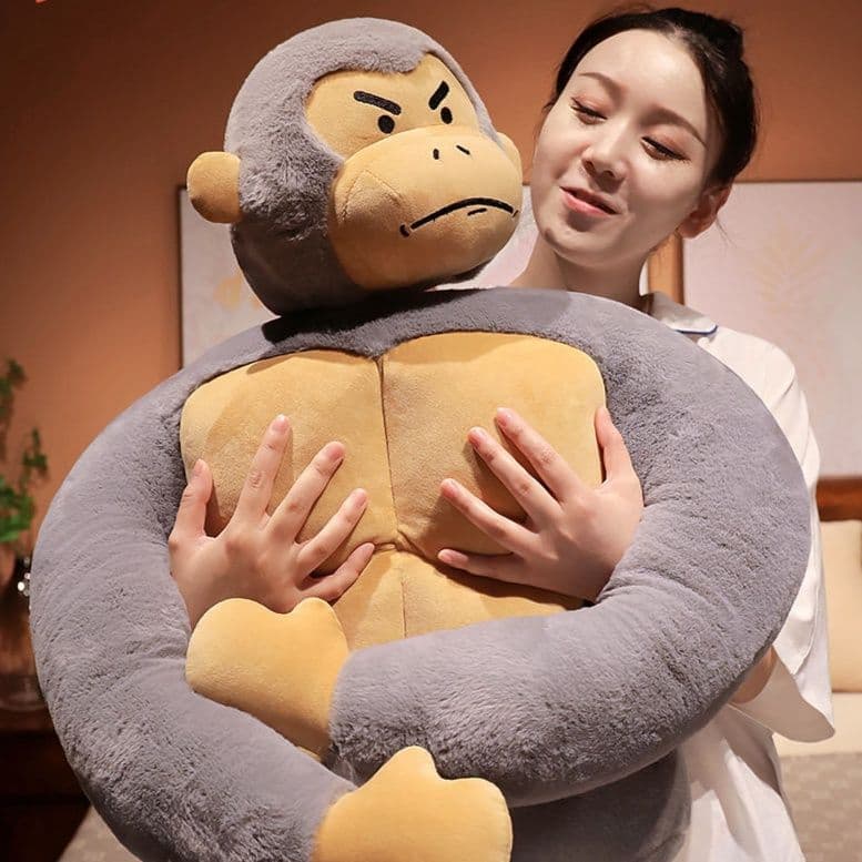 抱き枕 筋肉質ゴリラ大きい抱き枕クッション