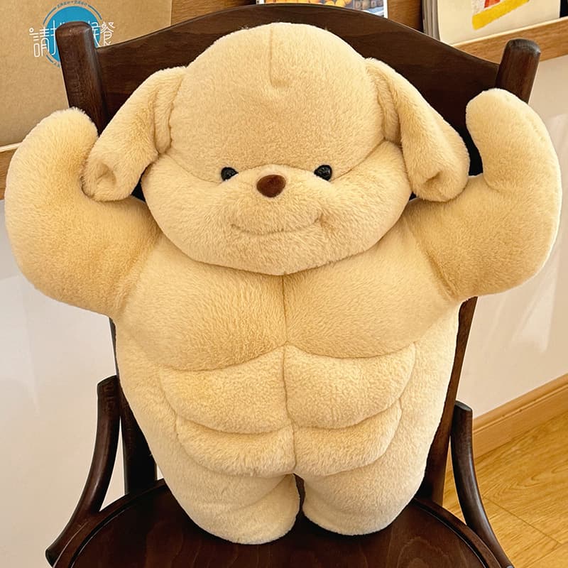 抱き枕 筋肉隆々わんちゃん大きい抱き枕クッション