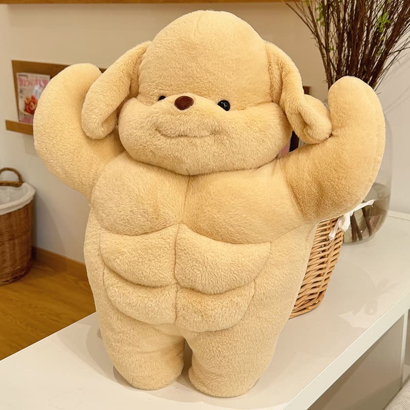 抱き枕 筋肉隆々わんちゃん大きい抱き枕クッション