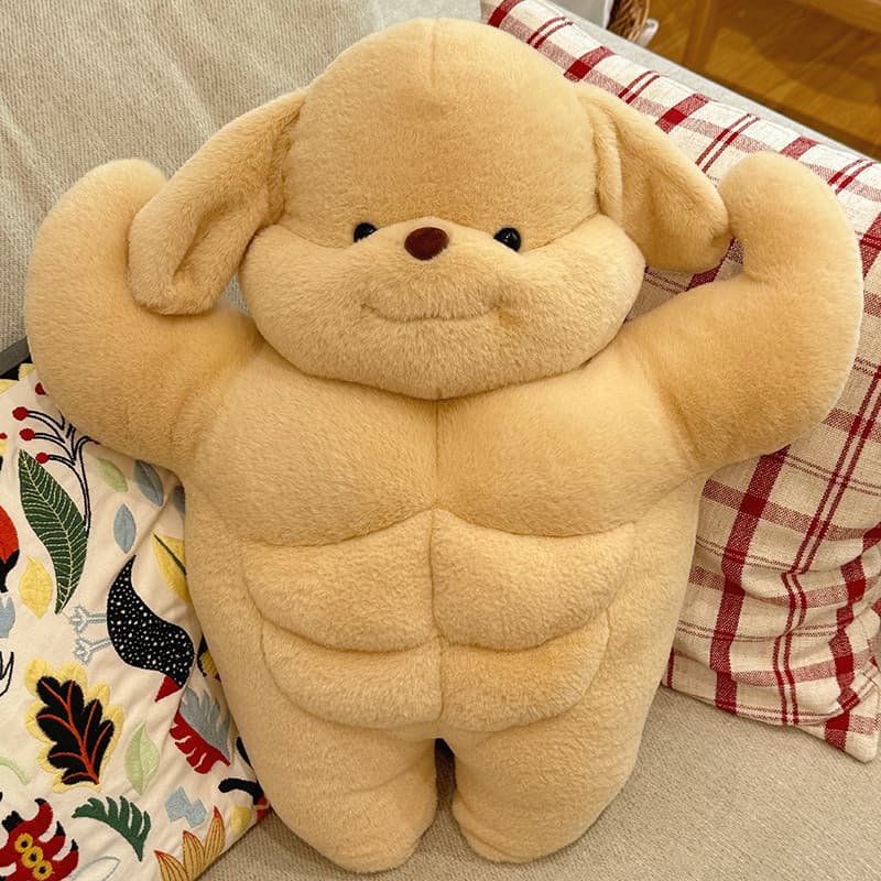 抱き枕 筋肉隆々わんちゃん大きい抱き枕クッション