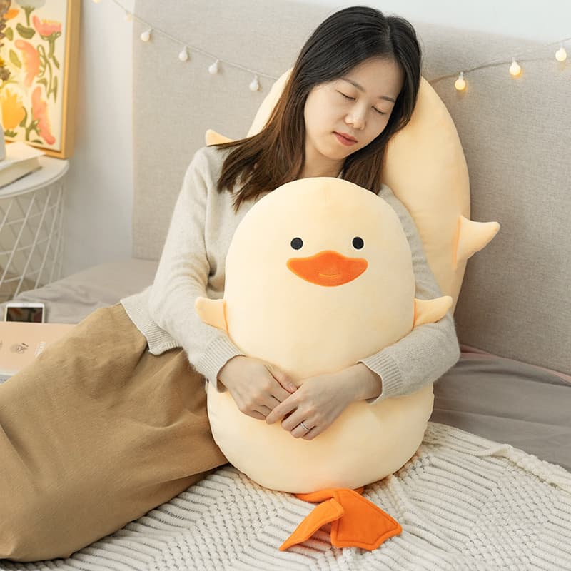 抱き枕 ふわふわあひる大型ぬいぐるみ鳥抱き枕