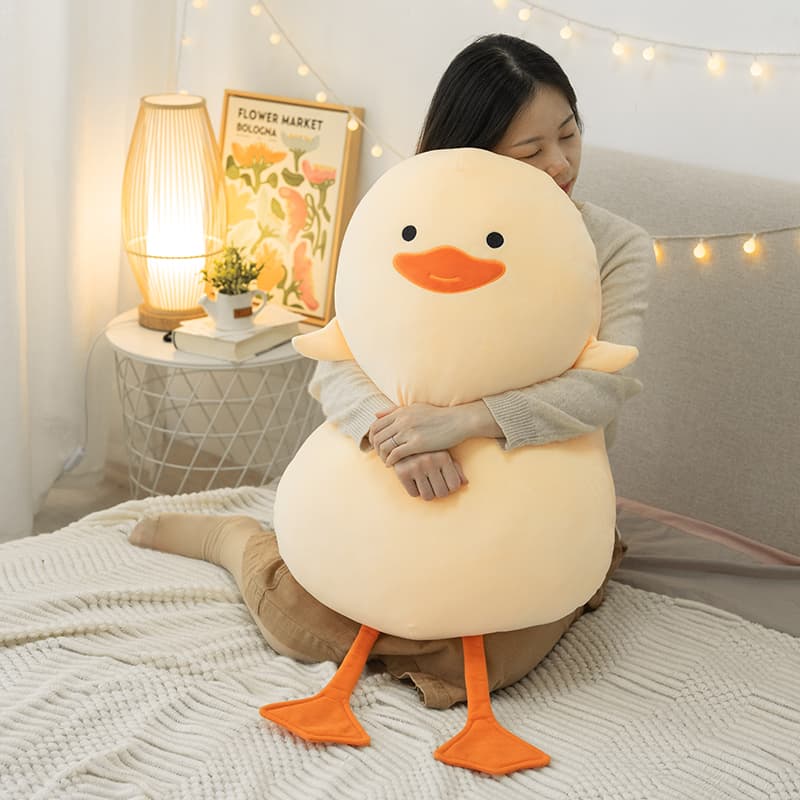 抱き枕 ふわふわあひる大型ぬいぐるみ鳥抱き枕