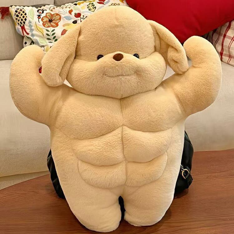 抱き枕 筋肉隆々わんちゃん大きい抱き枕クッション
